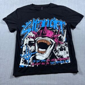 Romwe TShirt Mens S Black Batman Who Laughs Graphic Short Sleeve Edgy Streetwear